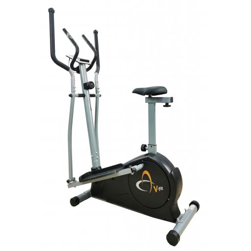 V-fit MCCT-2 Magnetic 2-in-1 Combination Cycle-Elliptical Trainer - OFFER PRICE £149.99